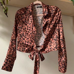 Nasty Gal Tops - NASTY GAL leopard shirt Nasty Gal Tops - NASTY GAL leopard shirt